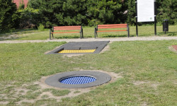 Zdjęcie trampolin ziemnych zlokalizowanych w Werbkowicach