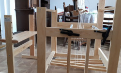 Na zdjęciu warsztat tkacki 